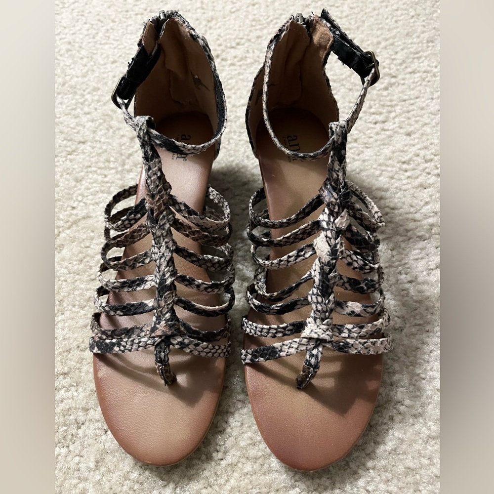 Snakeskin sandals